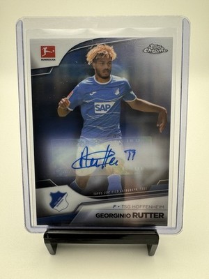 Georginio Rutter 2022-23 Topps Chrome Bundesliga Refractor Auto