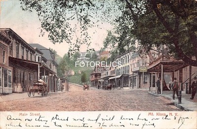 Mount Kisco Westchester County New York, Original 1906? Card - Main Street