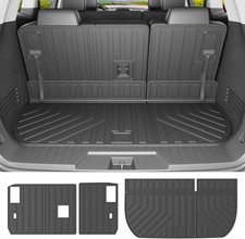 Cargo Mat Compatible with 2009-2017 Chevy Traverse Trunk Mat 3rd Backrest Mat