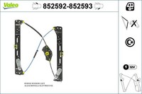 Fensterheber Valeo 852592 FüR VW Sharan 7N1 7N2 TSI TDI 4Motion Tfsi Seat 710