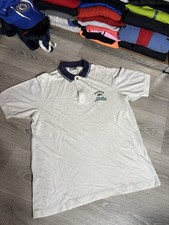 Vintage Lacoste Chemise Yachting Men Size 6 White Polo Shirt Rare Cotton