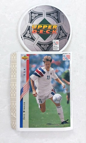 USA 1994 WORLD CUP UPPER DECK PROMOTIONAL ADS VALDERAMMA WYNALDA PROMO MEOLA MLS - Picture 3 of 18