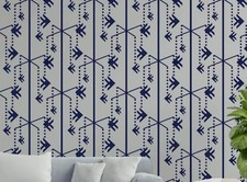 Reusable Geometric Design Stencil Template for Wall Art  DIY Crafts - Stenci  