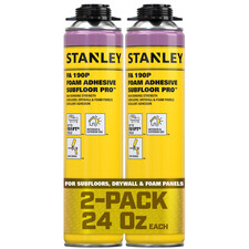 Stanley FA190P Subfloor Foam Adhesive Pro 24oz  2 Pack - No Gun