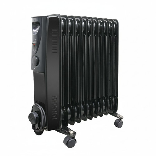 13 Fin Oil Filled Radiator 3000W Electric Portable Heater 3 Heat Thermostat UK