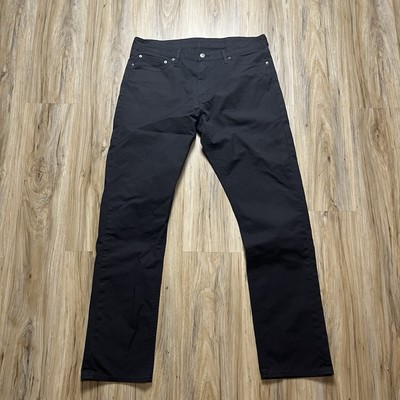LEVIS 504 Pants Men s 36x32 Black Dress Jeans Khaki Straight Leg
