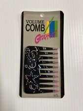VTG Sund Haaren Volume Hair Comb Graffiti Black Star Twice Dipped 90 s USA New