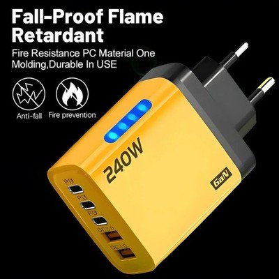 Xiaomi 240 W Schnellladeadapter 5 in 1 GaN Desktop-Ladegerät 10 A USB-zu-Typ-C-K