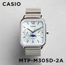 Montre à quartz CASIO STANDARD MTP-M305D-2A cadran bleu acier inoxydable argenté