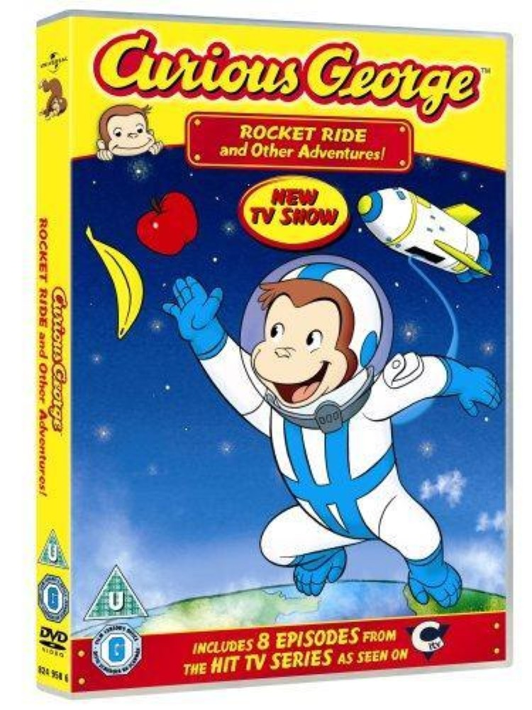 Curious George Rocket Ride and Other Adventures DVD (2007) FREE SHIPPING