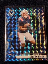 2025 Panini Mosaic Football Blue Mosaic Prizm #239 Stefon Diggs - N.E. Patriots