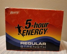 5 Hour Energy Shots 12 Pack Berry Flavor Sugar Free Regular Strength 3 Shipping