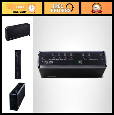 700VA UPS Battery Backup & Surge Protector, 8 Outlets, Slim Profile, UL Certifie