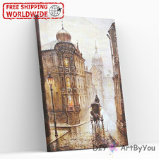 Paint By Numbers Canvas Art Draw Artist Painting Oil Kit Home Decor Street Scene