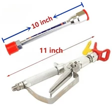  Airless Paint Spray Inline gun 3600PSI With 517 Tip and 10 inch Extension Pole