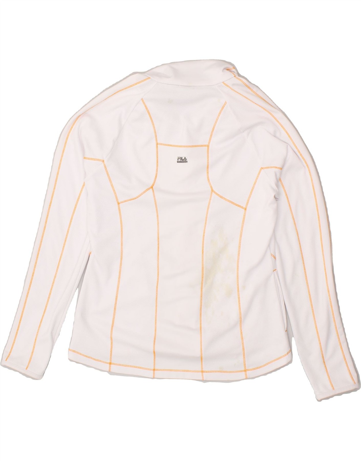FILA Giacca Top Tuta Donna UK 16 Large Bianco Poliestere NF05