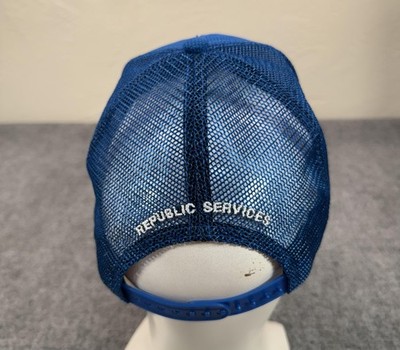 Chapeau Camionneur Bleu Dos Maille - Snapback Republic Services - Taille Unique