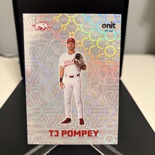 2026 ONIT Arkansas Razorbacks Baseball TJ Pompey F-14 Fusion Holo Parallel 45/50