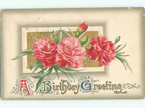 Schöne Blumenszene mit geteilter Rückseite tolle Postkarte :: Preisvorschlag machen AA2816