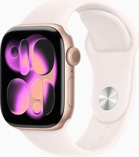 Apple Watch 11 GPS Alu Rose Gold 42mm White S...