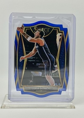 2020-21 Panini Select Premier Level Luka Doncic Blue Prizm Die-Cut /249 #150