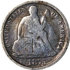 1875-CC Seated Liberty Dime