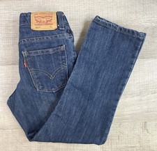 Levi  s 511 Slim Jeans Blue Denim Adjustable Waist Boys 7 Reg Actual 21X21  