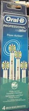 NEW Oral-B FlossAction Replacement Electric Toothbrush Heads - 4 Count