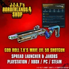 Borderlands 4✨ GOD ROLL T.K's WAVE JAKOBS SPREAD LAUNCHER SHOTGUN✅PC-PS-XBOX✨