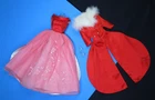 Vintage BARBIE FABULOUS FASHION #1676 MAGNIFICIENCE #1646 - Red & Pink Ensemble