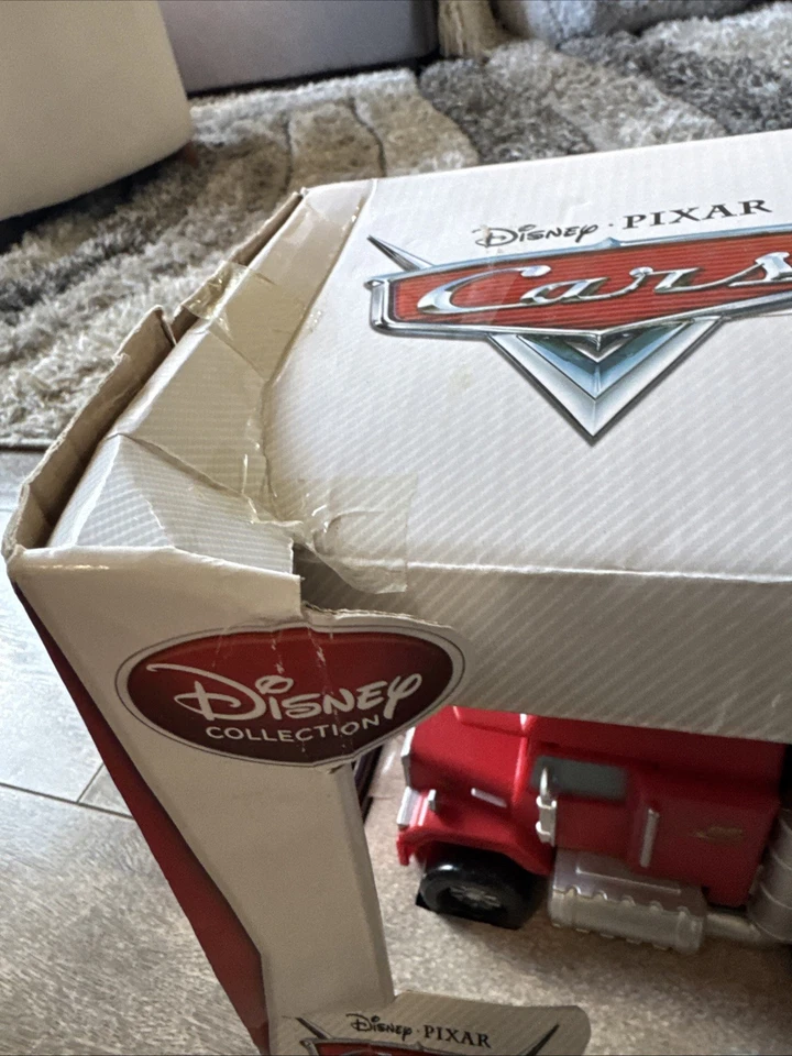Disney Collection Disney Cars Mack Die Cast Carrier Holds 10 Cars extremely rare - Image 2 of 4