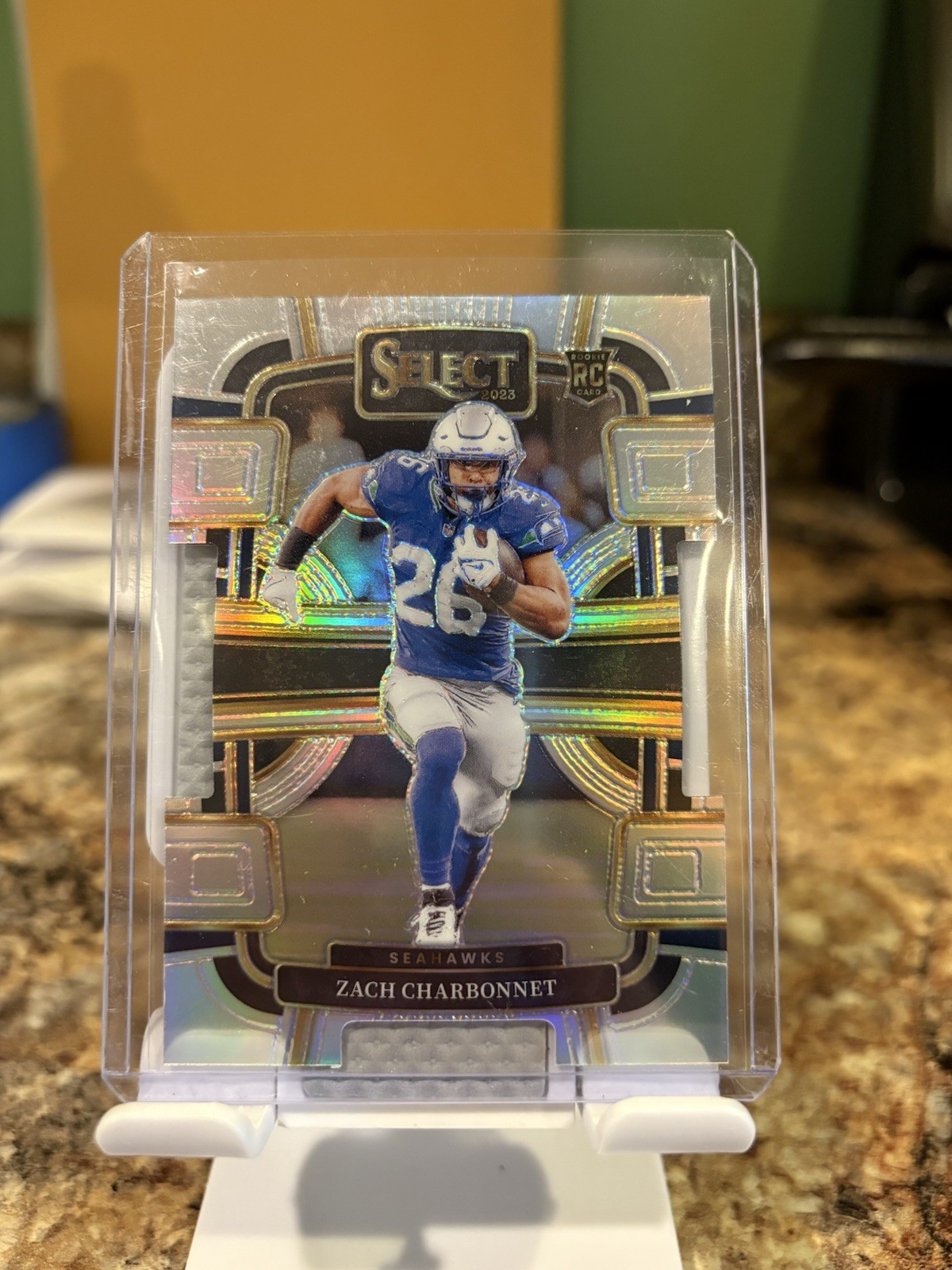 2023 Panini Select - Concourse Zach Charbonnet #86 Silver Prizm Die-Cut (RC)