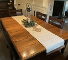 Gorgeous Woven Table Runner With Added Detail Beads & Material 66” x 13”
