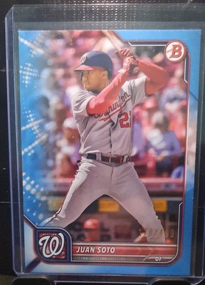 2022 Bowman - Juan Soto #10 Sky Blue Border /499