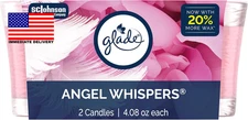 1-Wick Scented Candle Jar, Angel Whispers, Air Freshener Infused with Essential 