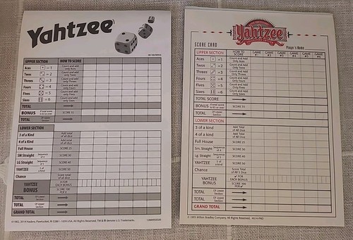 Yahtzee 40TH Anniversary Collectors Edition 1995 Milton Bradley - 100% Complete - Picture 16 of 16