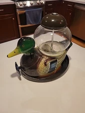 Vintage Mallard Duck Carousel Industries Gumball Machine Glass Globe Working