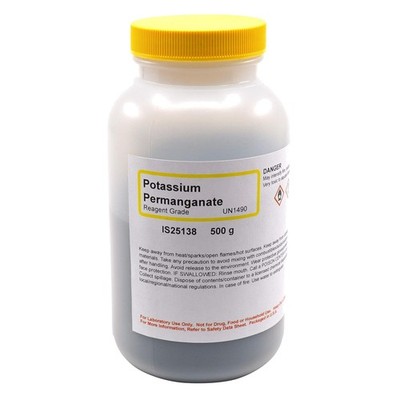 Reagent-Grade Potassium Permanganate Powder, 500g