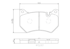 Brembo P 85 177 brake pad set, disc brake for Audi Audi (FAW)
