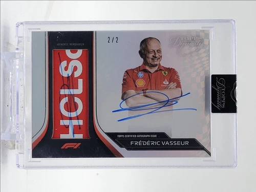 FREDERIC VASSEUR 2024 TOPPS DYNASTY F1 PATCH BLACK #DAP-FVAII AUTO 2/2 Q3694