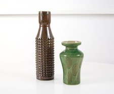 Set of 2 vintage Majolica vases Ukrainian ceramic vases Home decor vase