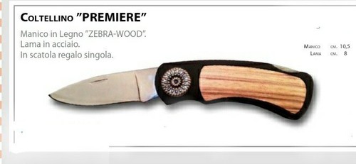 coltello pieghevole Tascabile Legno Scatola Regalo Serramanico Collezione Caccia - Foto 3 di 6