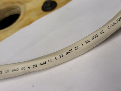 Cable de control de acceso plenario Windy City 18/4C+22/3P+22/4C+22/2C blanco/50 ft - Imagen 4 de 8
