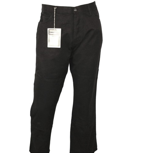 Hombre Original Marca Nueva Wrangler Peak Vaqueros Corte Cómodo Negro Botón Fly - Imagen 4 de 4