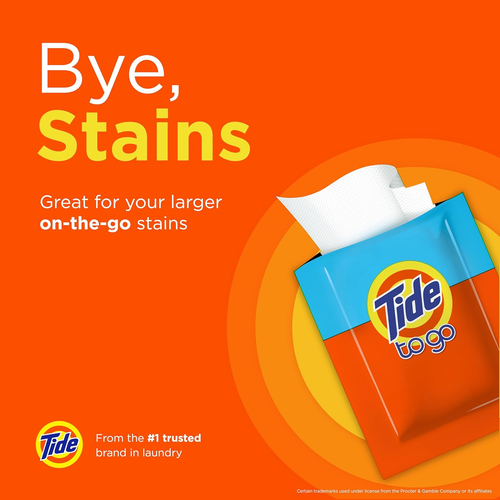 Stain Remover for Clothes, to Go Wipes, Instant Stain Remover, 20 Count - Picture 2 of 12