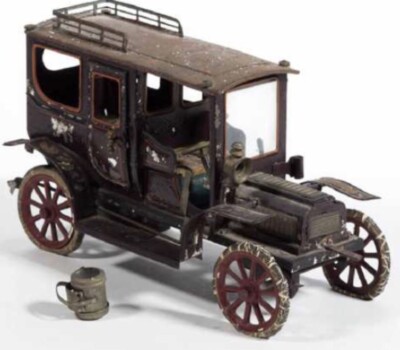 Roue 10 Barreaux Jante 54mm Pour Voiture Tôle Carette 22cm - Neuve