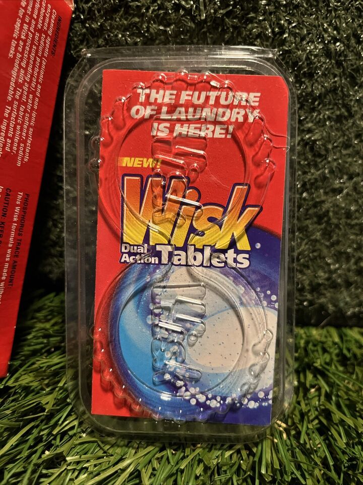 Wisk Dual Action Tablets Laundry Detergent 2 Pack Discontinued 2000 New