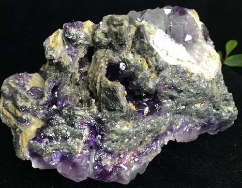 2400g Incredibile!!! Cristallo di quarzo fluorite cubica viola fantastico naturale y02 - Foto 11 di 12