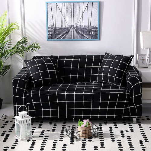 Stretch Sofa Schonbezüge Elastisch Couch Sofabezug für Wohnzimmer 1/2/3/4 Sitzer - Bild 77 von 97