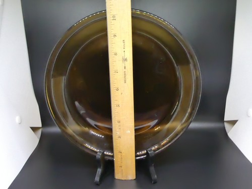 VTG Anchor Hocking Fire King Amber Pie Plate Pan 9" Round Dish #460 - Picture 6 of 6